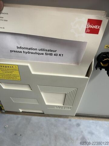 Filtration + presse à briquettes SPANEX SHB 40K2 SPANEX SHB40 K