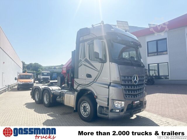 Unit traktor standar Mercedes-Benz Arocs 2653 6x4, Kran HMF 4020, Funk, Retarder