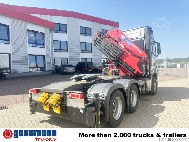 Unit traktor standar Mercedes-Benz Arocs 2653 6x4, Kran HMF 4020, Funk, Retarder