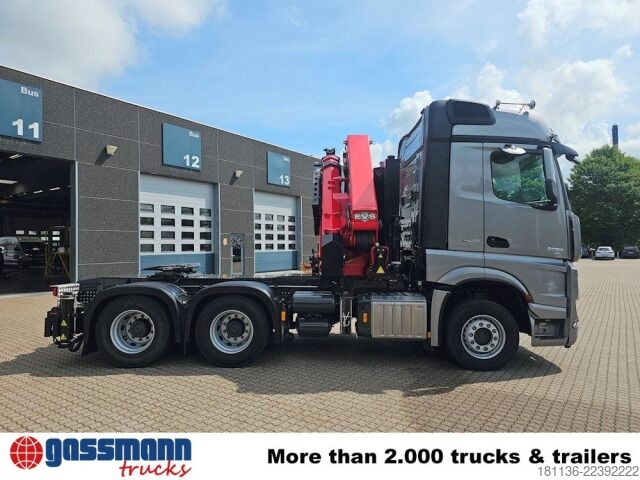 Unit traktor standar Mercedes-Benz Arocs 2653 6x4, Kran HMF 4020, Funk, Retarder