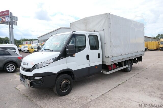 Furgão cortina de lona iveco Daily 70C18H D70C DoKa LBW Klima Tempomat Standheizung COC