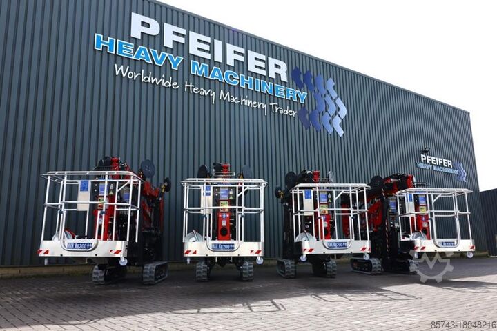 Plataforma de trabajo telescópica articulada Platform Basket Spider 18.90 PRO CE Declaration, Valid inspection,