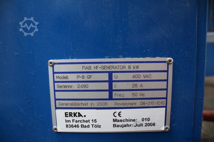 Conjunto de soldadura Erka Hochfrequenz Schweißmaschine