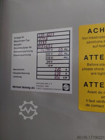Machine à raboter et à chanfreiner WEINIG Hydromat 22 B