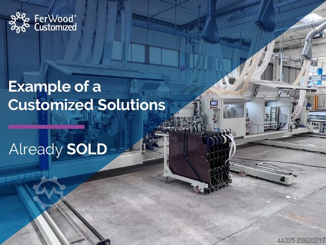 Door Squaring/Edgebanding Line FERWOOD CUSTOMIZED FW-SB DOOR LINE