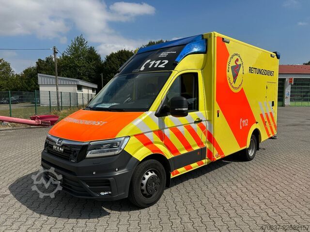 Feuerwehrfahrzeug MAN TGE 5.180 / WAS Trage / Liege
