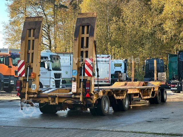 Trailer me platformë të ulët LANGENDORF TUE 30 4.Achser Tieflader-Anhänger, Radmulden