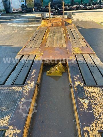 Trailer me platformë të ulët LANGENDORF TUE 30 4.Achser Tieflader-Anhänger, Radmulden