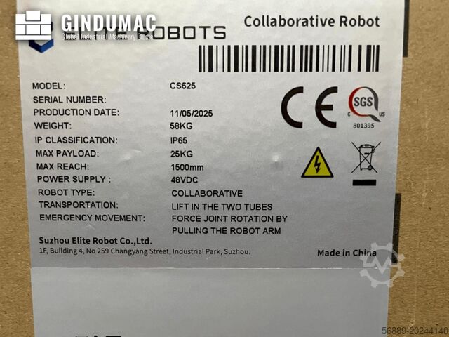 Braț de robot ELITE Robots CS625