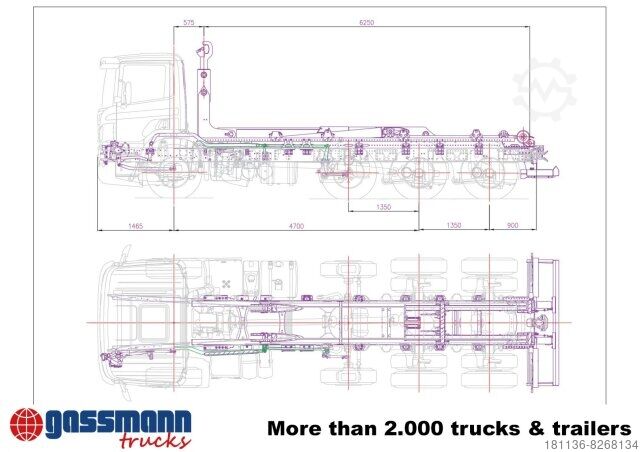 Kampós konténerszállító teherautó T20-57-S Abrollanlage, 19x VORHANDEN!