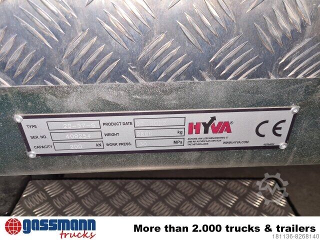 Kanca kasalı yük kamyonu (roll-off) T20-57-S Abrollanlage, 19x VORHANDEN!