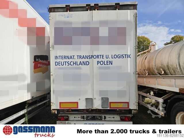 Åben sættevogn med presenning Krone SDP 27 ELG2-CS, Mega, Jumbo