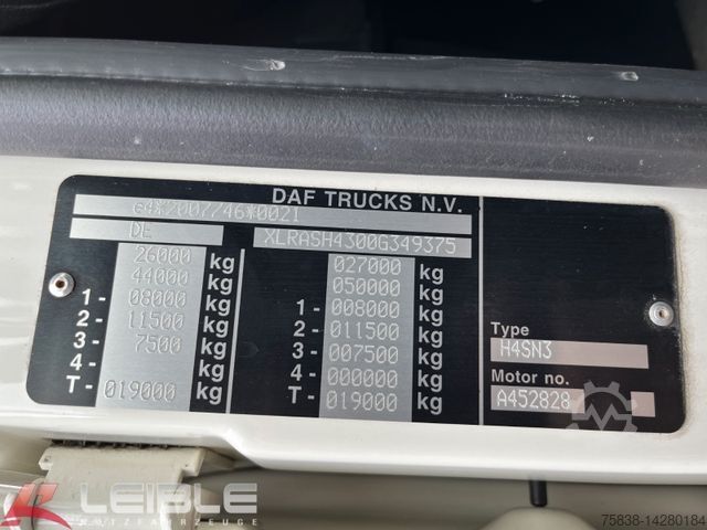 Тристранен самосвал DAF XF 480 SSC*ALU Kipper*Komplettzug*90m³*231 TKM*