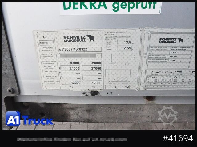 Odprta polprikolica s ponjavo SCHMITZ Speed Curtain, Lift 455/40 R 22.5, Hubdach,