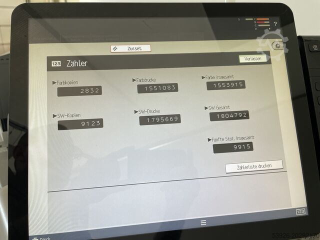 Mesin cetak digital Ricoh Pro C7200SX incl. Fiery, booklet finisher, paperdeck
