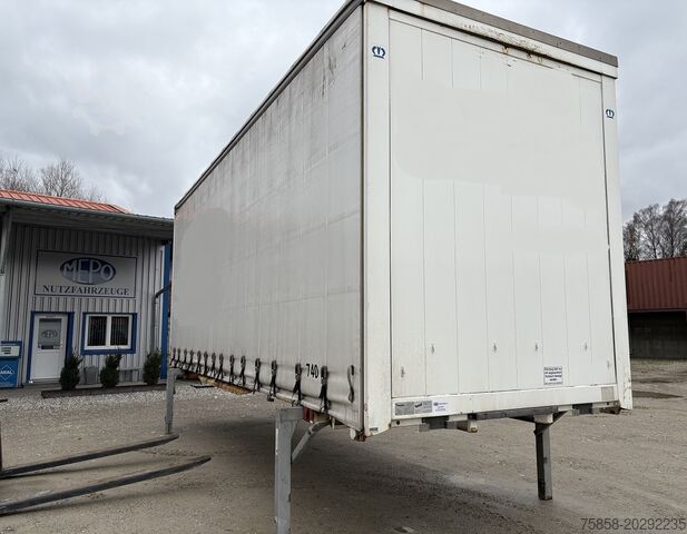 Schimbați caroseria cu platformă și prelată Krone Jumbo 7,82m Innenhöhe 3m Edschaverdeck