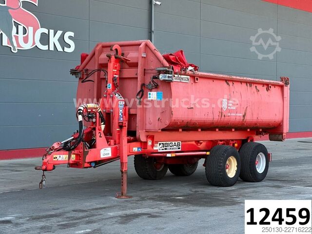Odvalovací přívěs  BIGAB 8-12 Abrollanhänger m. Container