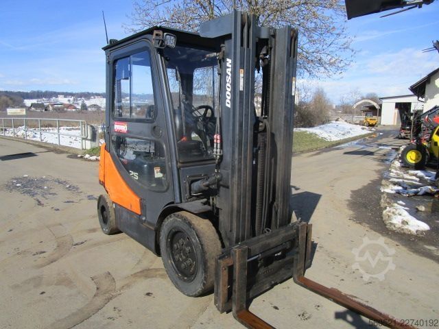 Dyzelinis krautuvas Doosan D25S-5 - Triplex-FH 4,8m + Seitenschieber