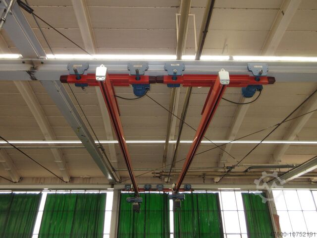 Žerjav nadstrešek Žerjav Notranji žerjav Žerjavska steza Demag - Portalkran KBK Stahlbau 2x 500KG KBK 2 II KBK2 26x8m 2x 500Kg + Stahlbau