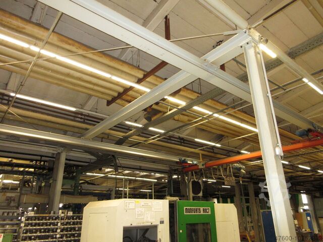 Žerjav nadstrešek Žerjav Notranji žerjav Žerjavska steza Demag - Portalkran KBK Stahlbau NL 500KG KBK2 II KBK2 12,5 x 7m + 500Kg Kettenzug