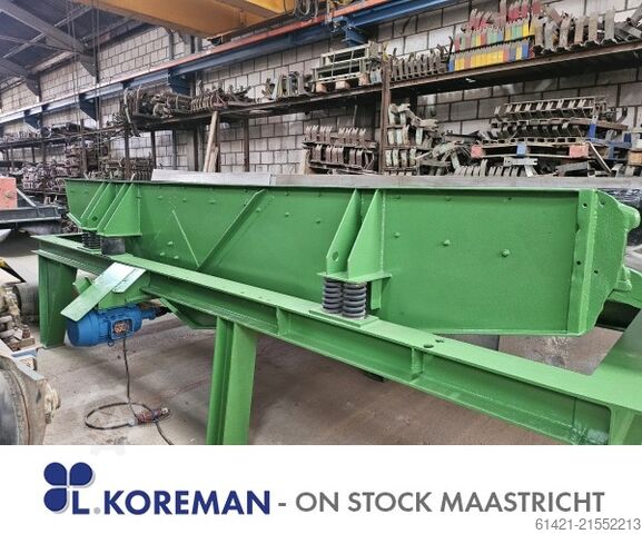 振动溜槽 Hazemag 6000-1150 Test Vibrating Chute Hazemag 6000-1150