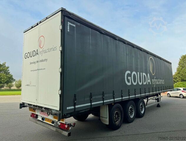 Odprta polprikolica s ponjavo GROENEWEGEN DRO-14-27 GALVANISED CHASSIS DISC BRAKES SLIDING