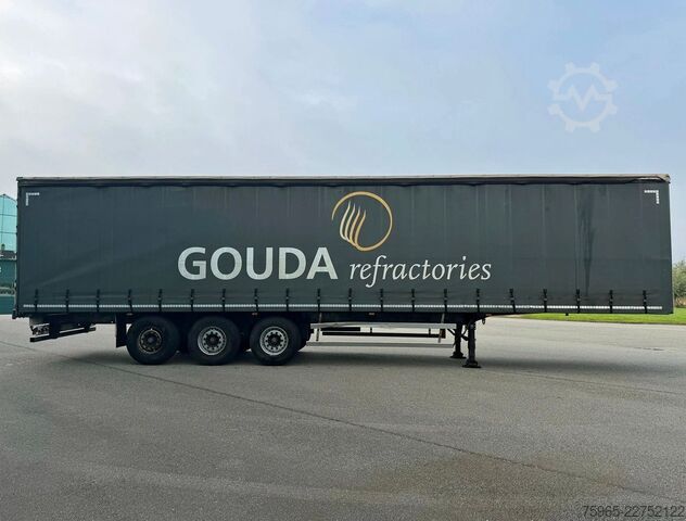 Odprta polprikolica s ponjavo GROENEWEGEN DRO-14-27 GALVANISED CHASSIS DISC BRAKES SLIDING