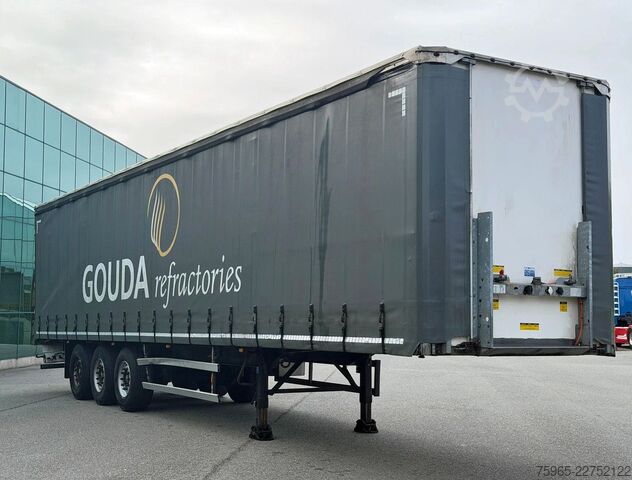 Odprta polprikolica s ponjavo GROENEWEGEN DRO-14-27 GALVANISED CHASSIS DISC BRAKES SLIDING