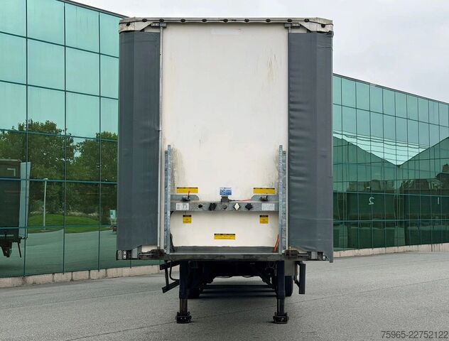 Odprta polprikolica s ponjavo GROENEWEGEN DRO-14-27 GALVANISED CHASSIS DISC BRAKES SLIDING