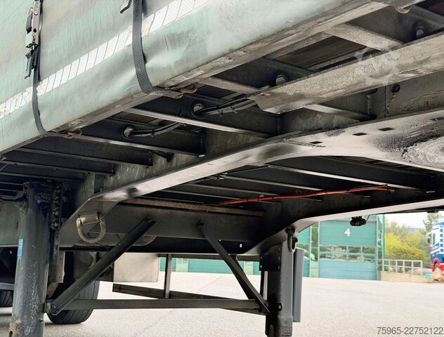 Odprta polprikolica s ponjavo GROENEWEGEN DRO-14-27 GALVANISED CHASSIS DISC BRAKES SLIDING