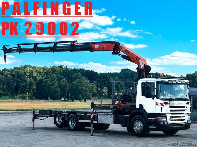Кран-манипулятор на шасси грузовика SCANIA P 420* PLATFORM 6,80m * PK 29002+FUNK * TOP