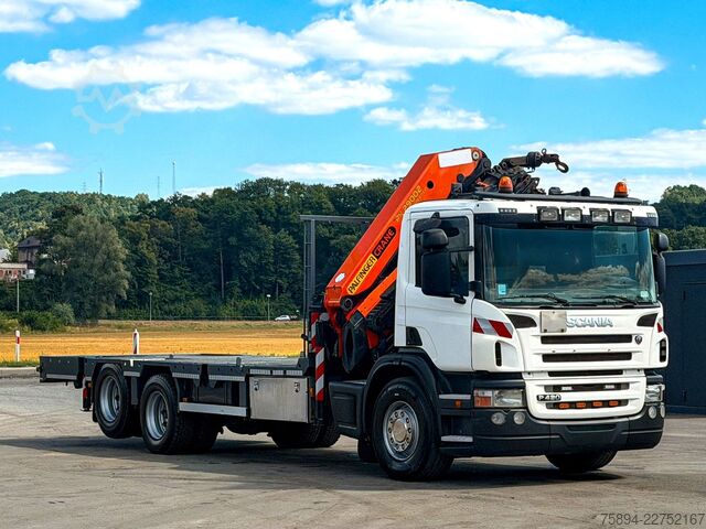 Кран-манипулятор на шасси грузовика SCANIA P 420* PLATFORM 6,80m * PK 29002+FUNK * TOP