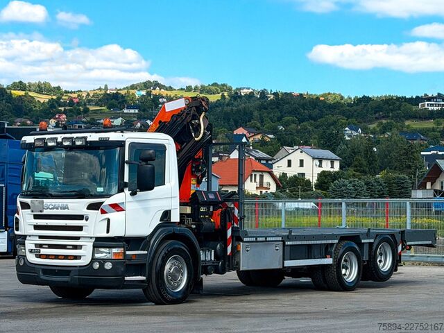 Кран-манипулятор на шасси грузовика SCANIA P 420* PLATFORM 6,80m * PK 29002+FUNK * TOP