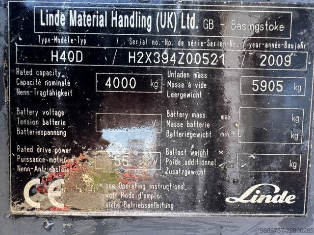 Viljuškar Linde H40D