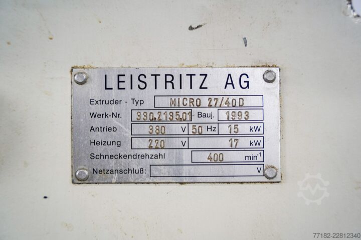 آلة بثق Leistritz 27/40D