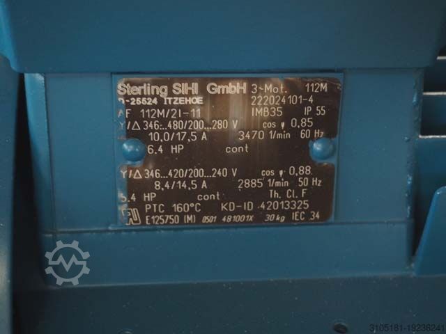 Pompe à vide à anneau liquide Sterling SIHI D-25524