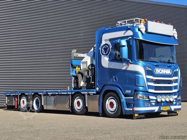 Platforma de încărcare Scania R520 V8 8x2/6 / HMF 70 tm + JUMBO AANHANGER
