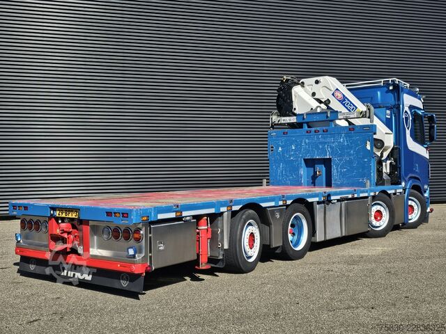 Platforma de încărcare Scania R520 V8 8x2/6 / HMF 70 tm + JUMBO AANHANGER