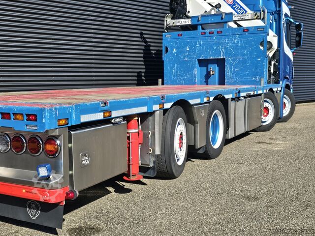 Platforma de încărcare Scania R520 V8 8x2/6 / HMF 70 tm + JUMBO AANHANGER