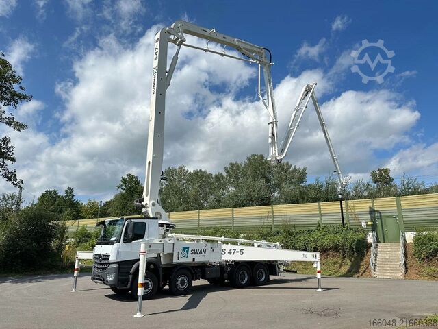 Pompa do betonu Mercedes-Benz Arocs 4142 Arocs 5 4142 8x4 SWAN TSP 47-5 160RZ...