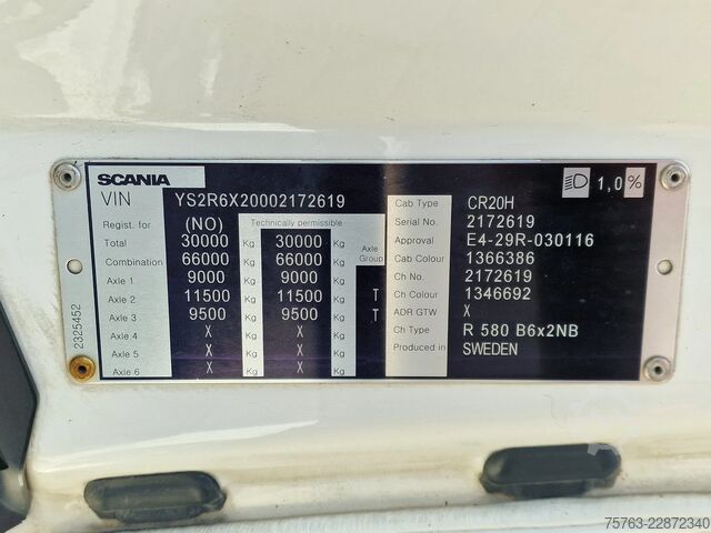  Scania R580 V8 NGS Highline 6x2 - BDF - Retarder - Ful...