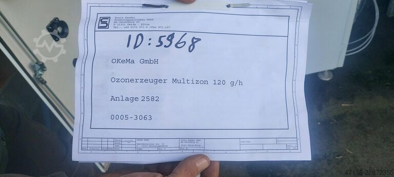 Sander Multizon Ozonerzeuger 120 g/h Sander 310.120VIH  120grOzon 20 Czonm3
