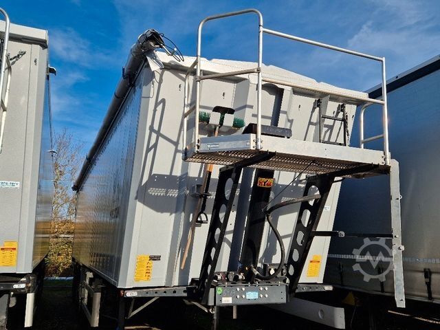 덤프 세미 트레일러 WIELTON 55m3 Alu-Kastenmulde Kombitür Weight Master