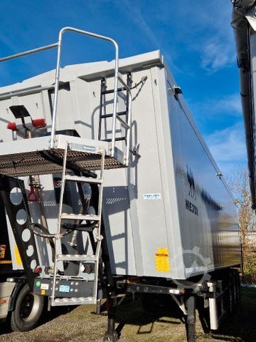 덤프 세미 트레일러 WIELTON 55m3 Alu-Kastenmulde Kombitür Weight Master