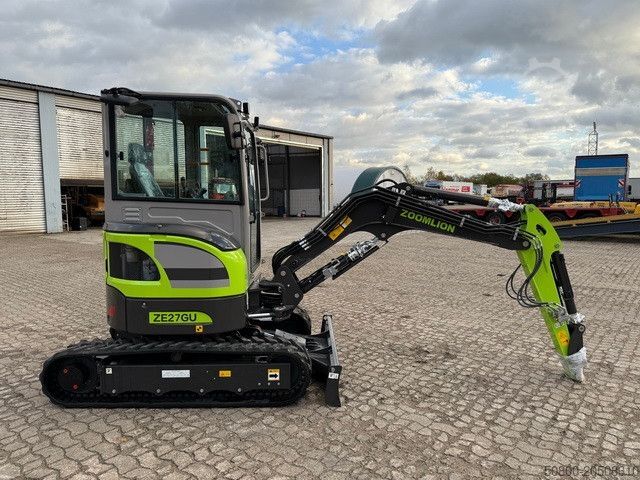 Mini excavator  Zoomlion ZE27GU, Greifer u. Hammerhydr.,Klima,CE