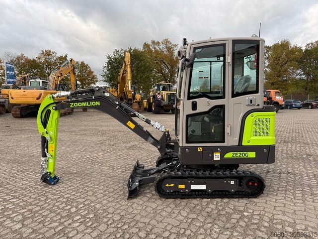Mini excavator  Zoomlion ZE20G, Greifer-u. Hammerhydr., Klima,CE
