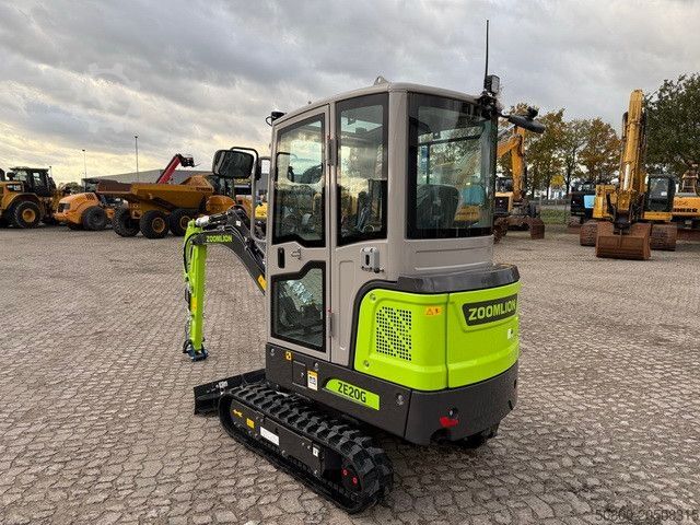 Mini excavator Zoomlion ZE20G, Greifer-u. Hammerhydr., Klima,CE