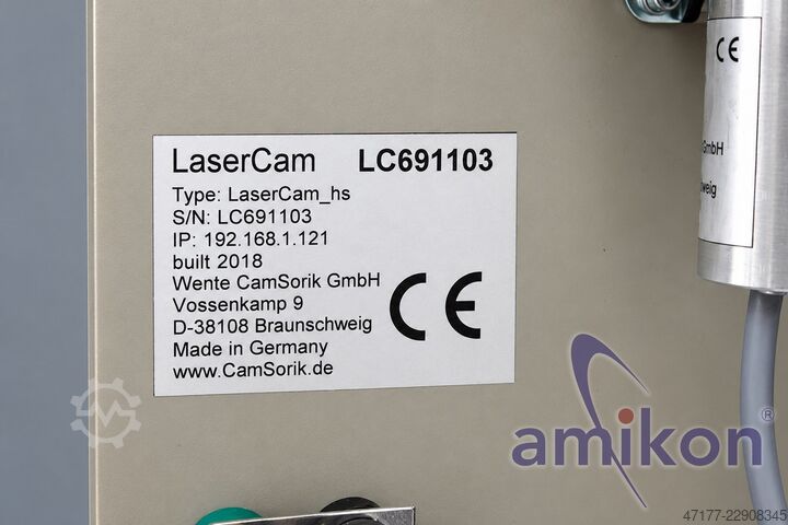 Wente CamSorik LaserCam_hs LC691103 sistema di misurazione laser con telecamera, software e set lapt Wente CamSorik Wente CamSorik LaserCam