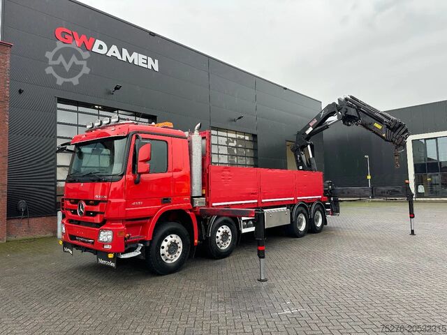 Trak kren Mercedes-Benz Actros 4151 V8 8x4 Hiab 477 E-6, Winch Euro 5