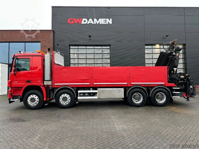 Trak kren Mercedes-Benz Actros 4151 V8 8x4 Hiab 477 E-6, Winch Euro 5